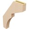 Ekena Millwork 3-inch W x 18-inch D x 24-inch H Monterey Rough Cedar Woodgrain TimberThane Knee Brace, Primed BRCUR03X18X24MONRCPR - alternate 3